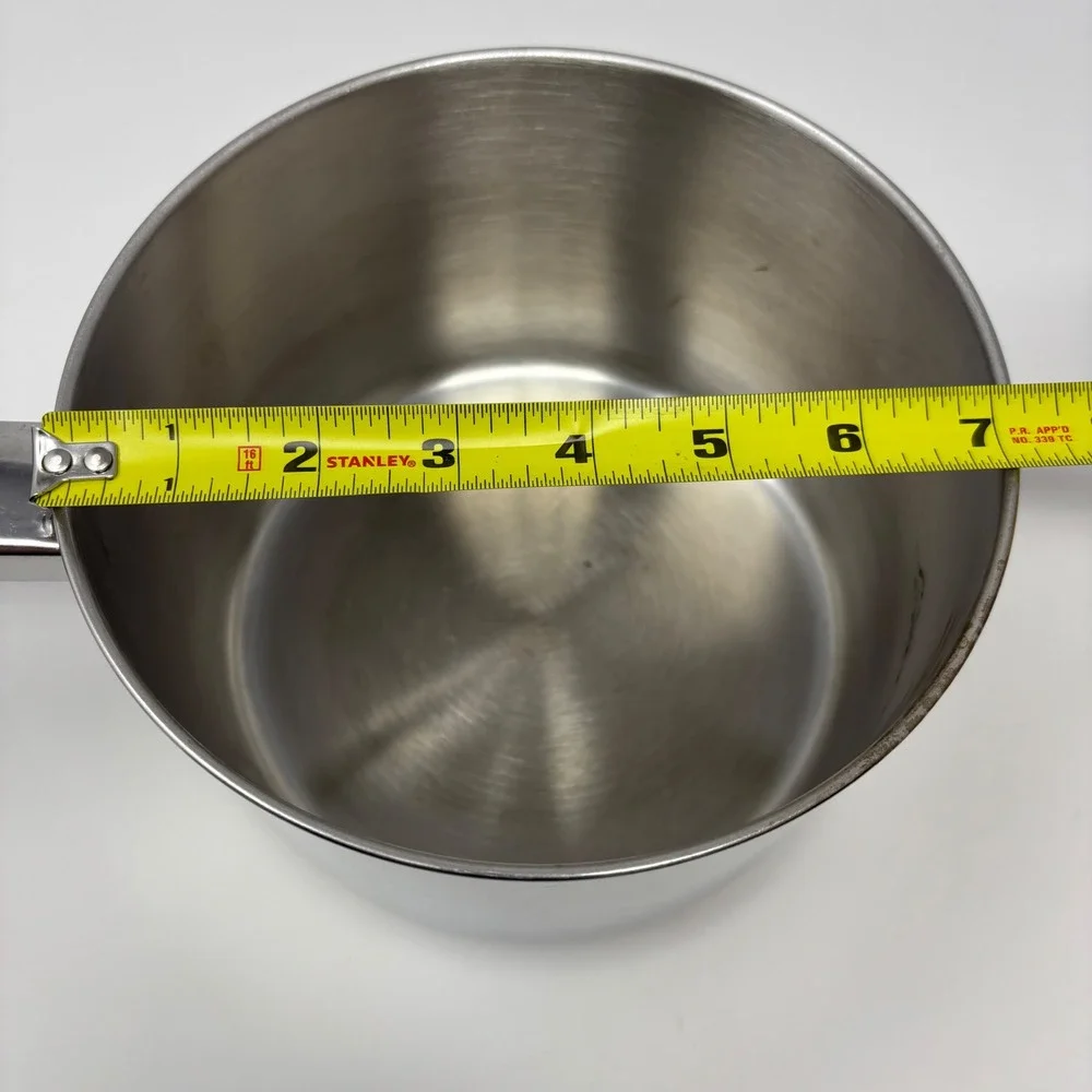 Revere Ware 97f 3QT Stainless Steel Saucepan with Lid Clinton, IL‎ USA